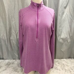 REI midweight half zip base layer top